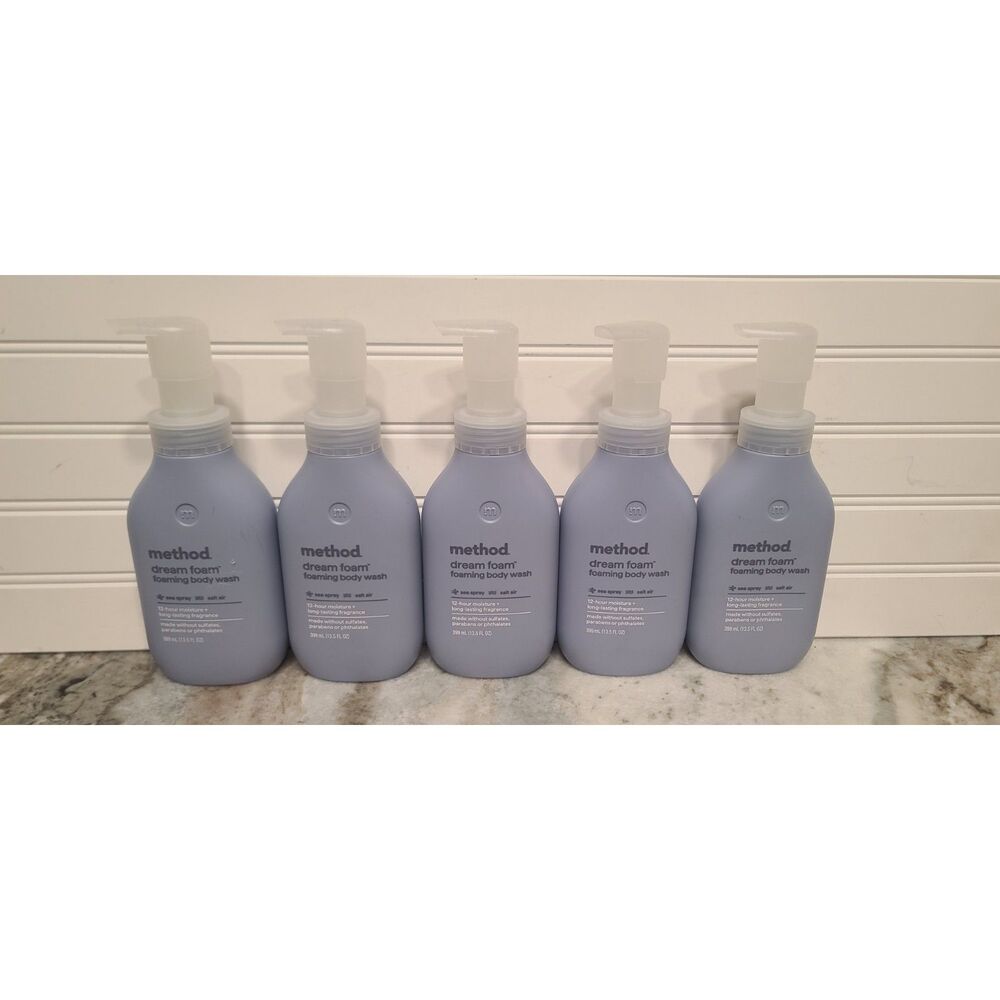 Method Dream Foam Foaming Body Wash Sea Spray/Salt Air Lot of 5